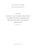 prikaz prve stranice dokumenta RAZLIKA U SITUACIJSKOJ EFIKASNOSTI MLADIH NOGOMETAŠA   PRIMJENOM METODA LINEARNE I NELINEARNE PEDAGOGIJE