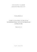 prikaz prve stranice dokumenta UTJECAJ STATINA NA RAZVOJ TENDINOPATIJA. SUSTAVNI PREGLED LITERATURE