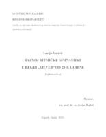 prikaz prve stranice dokumenta RAZVOJ RITMIČKE GIMNASTIKE U REGIJI SJEVER OD 2010. GODINE