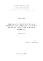 prikaz prve stranice dokumenta UTJECAJ SVJETSKOG NOGOMETNOG PRVENSTVA 2006. GODINE NA NACIONALNI IDENTITET NJEMAČKE KAO ZEMLJE DOMAĆINA