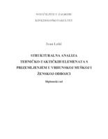 prikaz prve stranice dokumenta Strukturalna analiza tehničko taktičkih elemenata s prizemljenjem u vrhunskoj muškoj i ženskoj odbojci