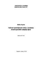 prikaz prve stranice dokumenta Važnost opremljenosti vrtića u razvijanju kinantropoloških obilježja djece