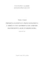 prikaz prve stranice dokumenta Primjena elemenata škole rukometa u održavanju koordinacije gornjih ekstremiteta kod starijih osoba