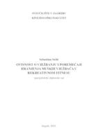 prikaz prve stranice dokumenta Ovisnost o vježbanju i poremećaji hranjenja muških vježbača u rekreativnom fitnesu