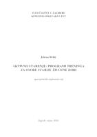 prikaz prve stranice dokumenta AKTIVNO STARENJE: PROGRAMI TRENINGA ZA OSOBE STARIJE ŽIVOTNE DOBI