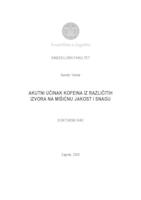 prikaz prve stranice dokumenta Akutni učinak kofeina iz različitih izvora na mišićnu jakost i snagu