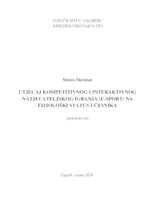 prikaz prve stranice dokumenta Utjecaj kompetitivnog i interaktivnog natjecateljskog igranja (E-sport) na fiziološki status učesnika