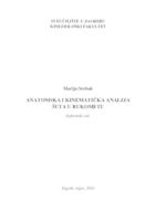 prikaz prve stranice dokumenta Anatomska i kinematička analiza šuta u rukometu