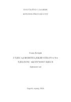prikaz prve stranice dokumenta Utjecaj roditeljskih stilova na tjelesnu aktivnost djece