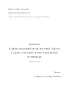 prikaz prve stranice dokumenta KINEZITERAPIJSKI PRISTUP U PROVOĐENJU VJEŽBI U TRUDNOĆI I POST PARTALNOM RAZDOBLJU