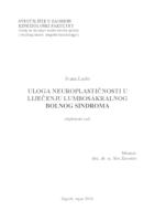 prikaz prve stranice dokumenta Uloga neuroplastičnosti u liječenju lumbosakralnog bolnoga sindroma