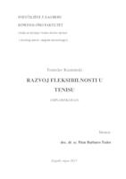 prikaz prve stranice dokumenta Razvoj fleksibilnosti u tenisu