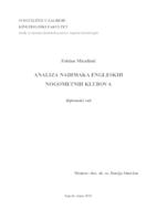 prikaz prve stranice dokumenta ANALIZA NADIMAKA ENGLESKIH NOGOMETNIH KLUBOVA